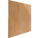 Natural Oak Crossing Lines Solid Wood Wall Panel