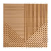 Natural Oak Crossing Lines Solid Wood Wall Panel