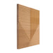 Natural Oak Crossing Lines Solid Wood Wall Panel