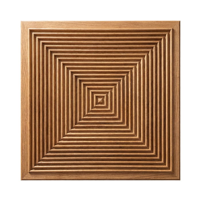 3D Concentric Square Wood Wall Panel | GroovePanel®