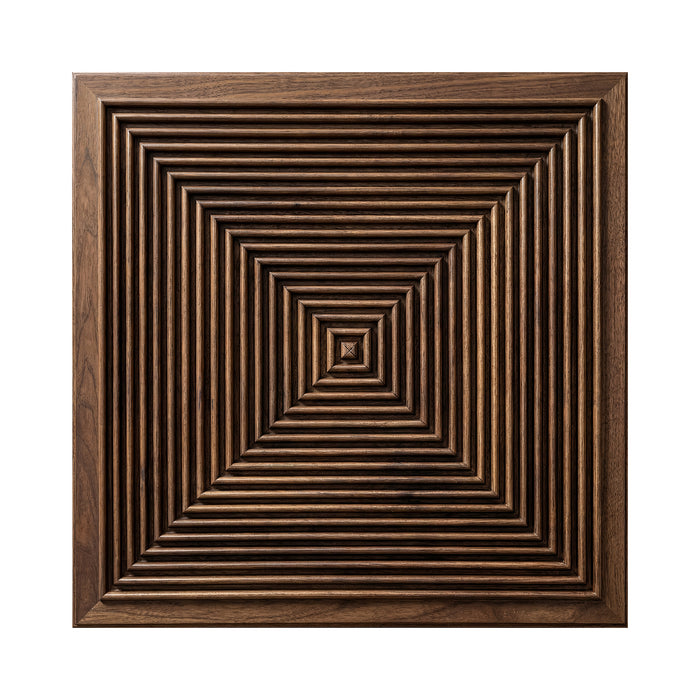 3D Concentric Square Wood Wall Panel | GroovePanel®