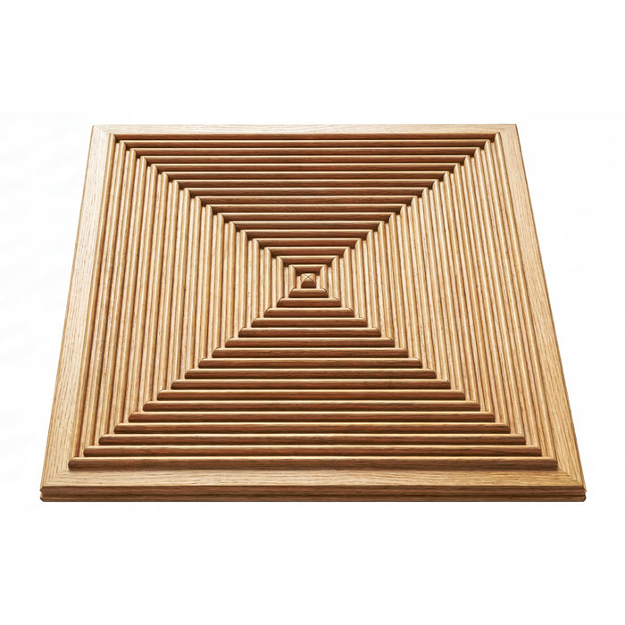 3D Concentric Square Wood Wall Panel | GroovePanel®