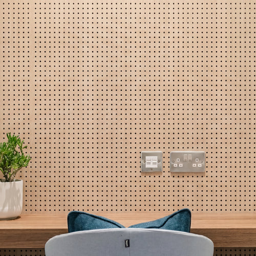 Perforated Acoustic Wood Wall Panels - View 1