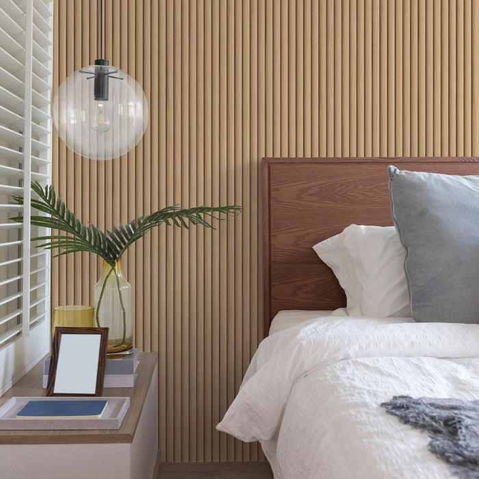 Reeded Wood Wall Panel