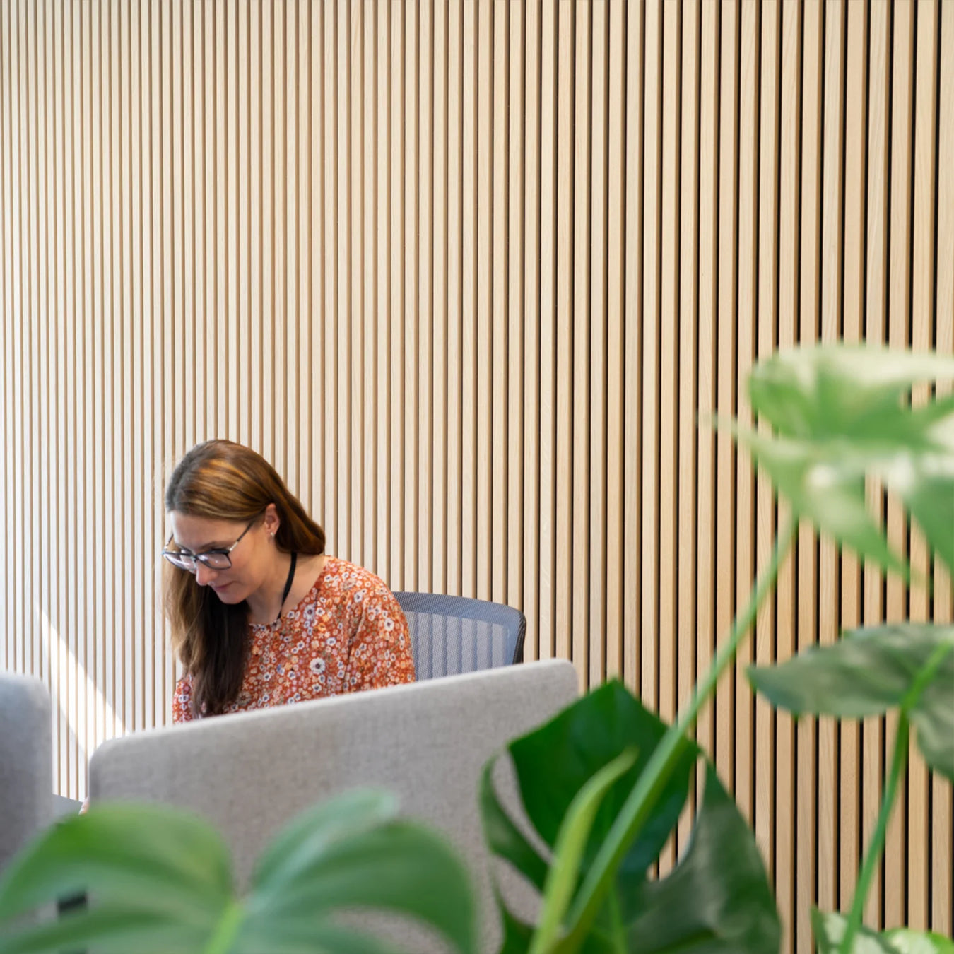 American Golden Acoustic Slat Wood Wall Panels | SoundPanel®.