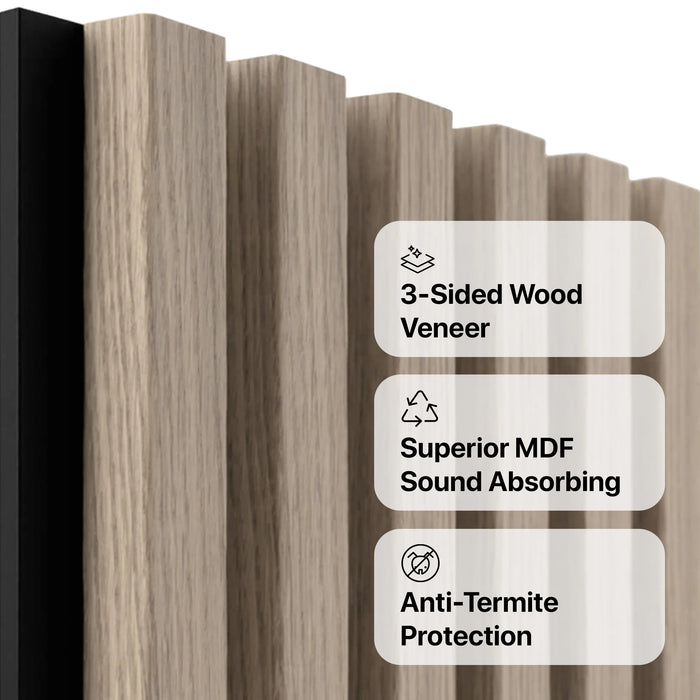 American Golden Acoustic Slat Wood Wall Panels | SoundPanel®.