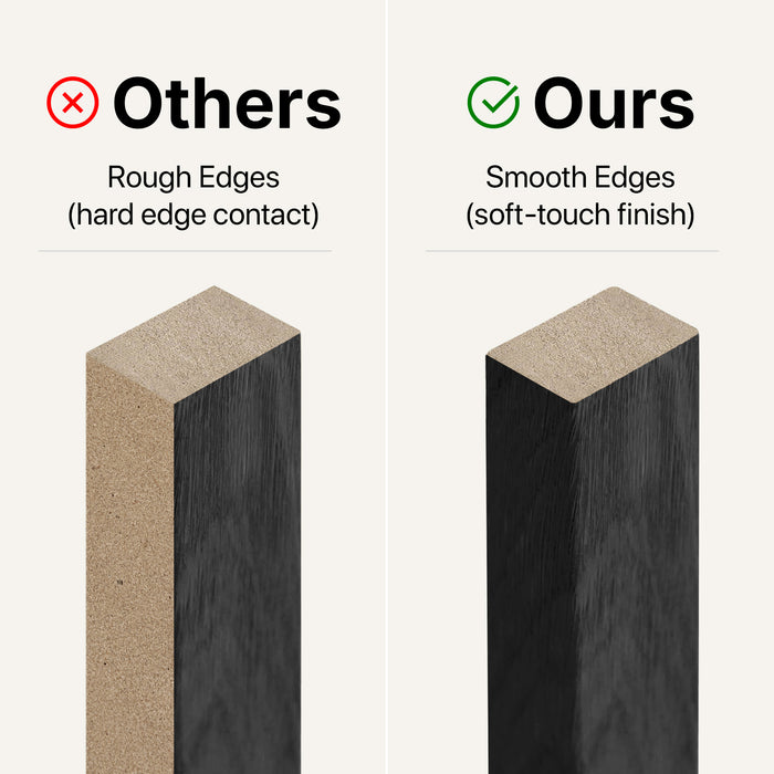 American Smoke Acoustic Slat Wall Panels | 3-Sided Veneer | SoundPanel®-Indoor-The Panel Hub