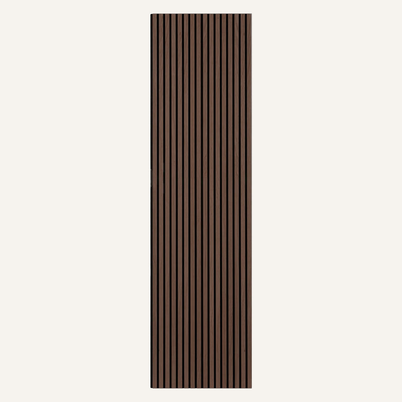 Acoustic Slat Wood Wall Panels in Walnut — view 5