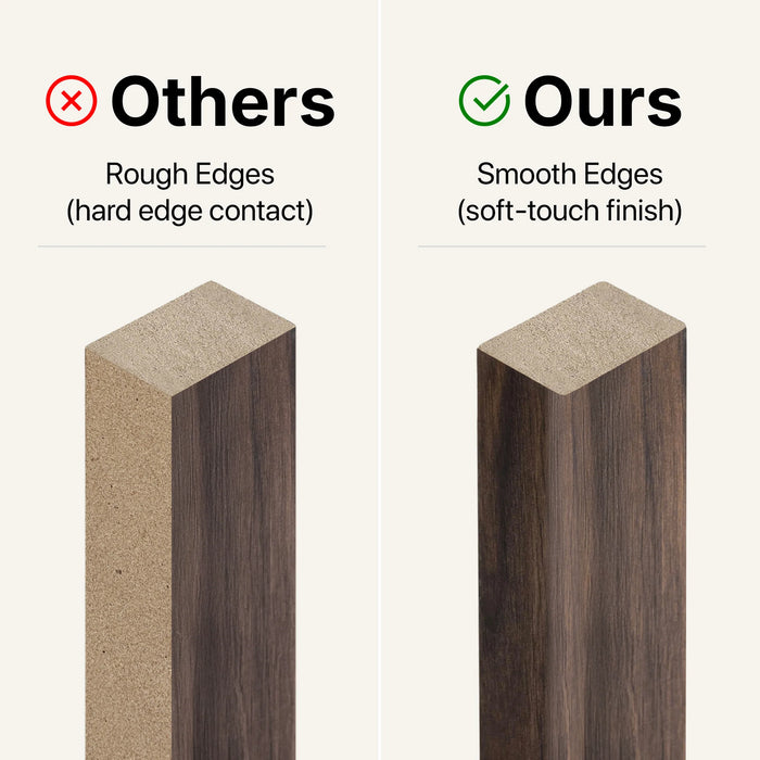 American Walnut Acoustic Slat Wood Wall Panels | 3-Sided Veneer | SoundPanel®