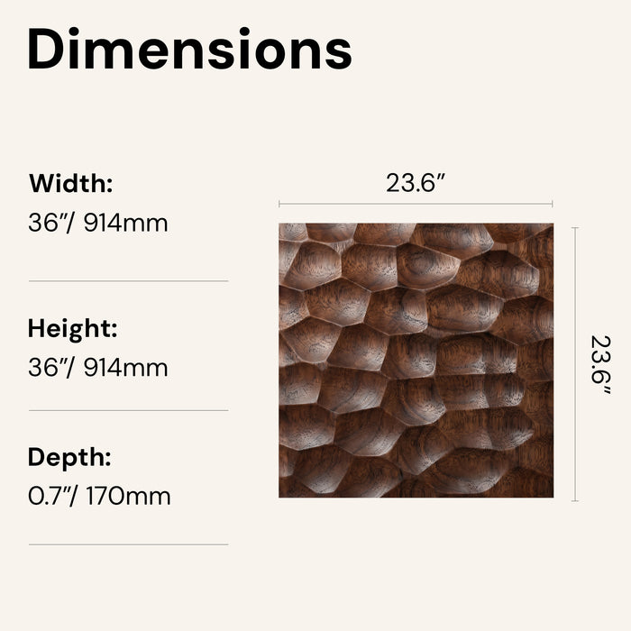 Textured Solid Wood Panel Honeycomb | GroovePanel®