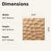 Textured Solid Wood Panel Honeycomb | GroovePanel®