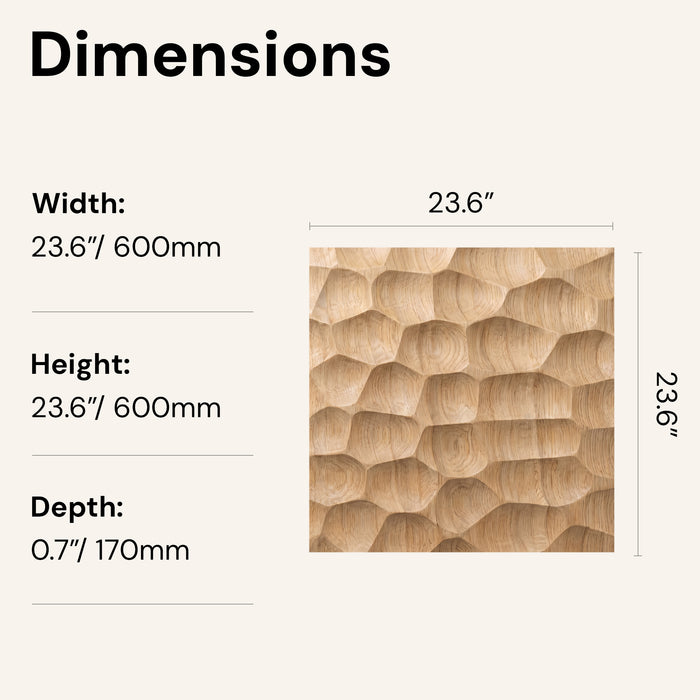 Textured Solid Wood Panel Honeycomb | GroovePanel®