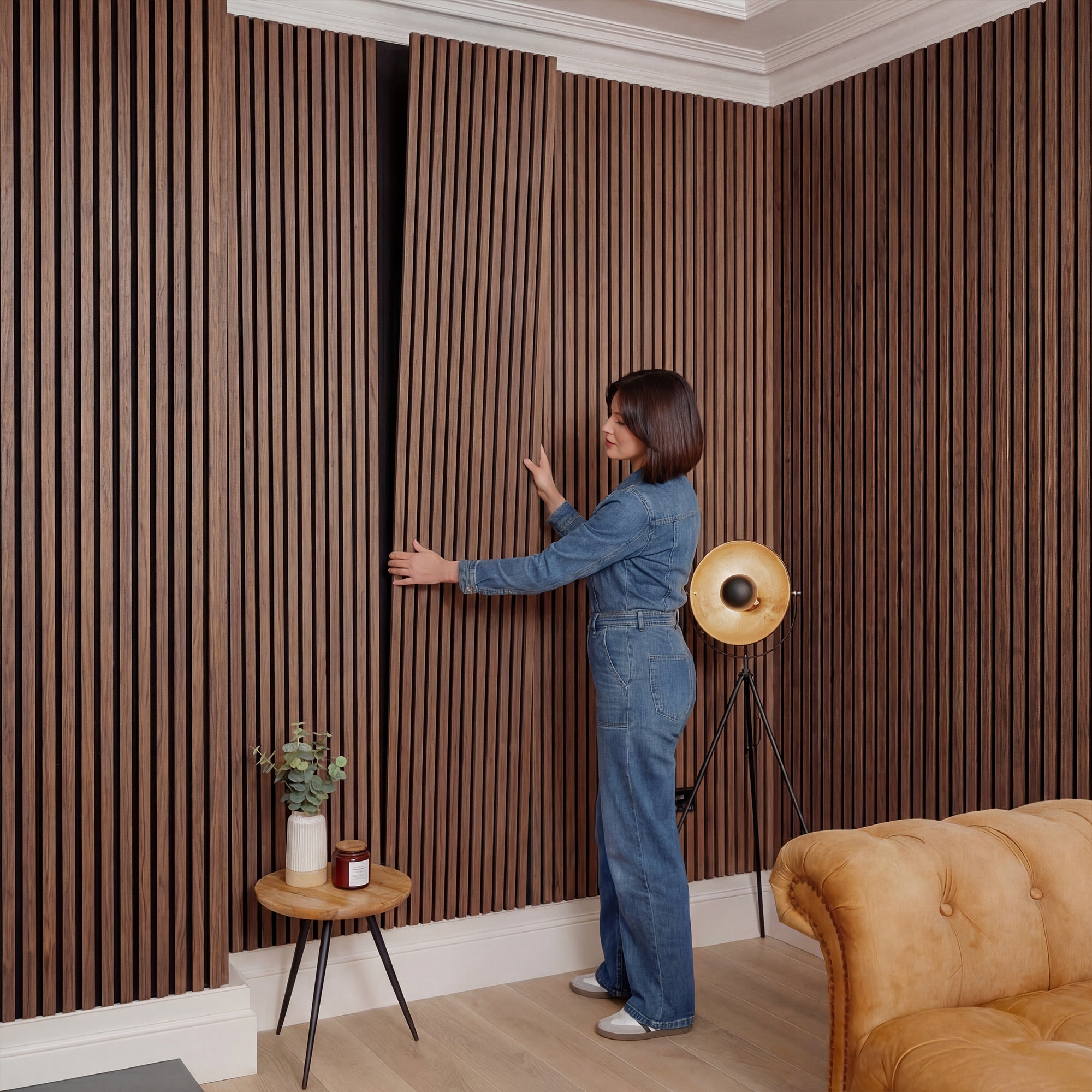 American Acoustic Slat Wood Wall Panels - Oak - View 28