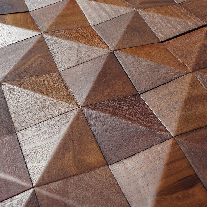 Triangle Mosaic Wood Wall Panel