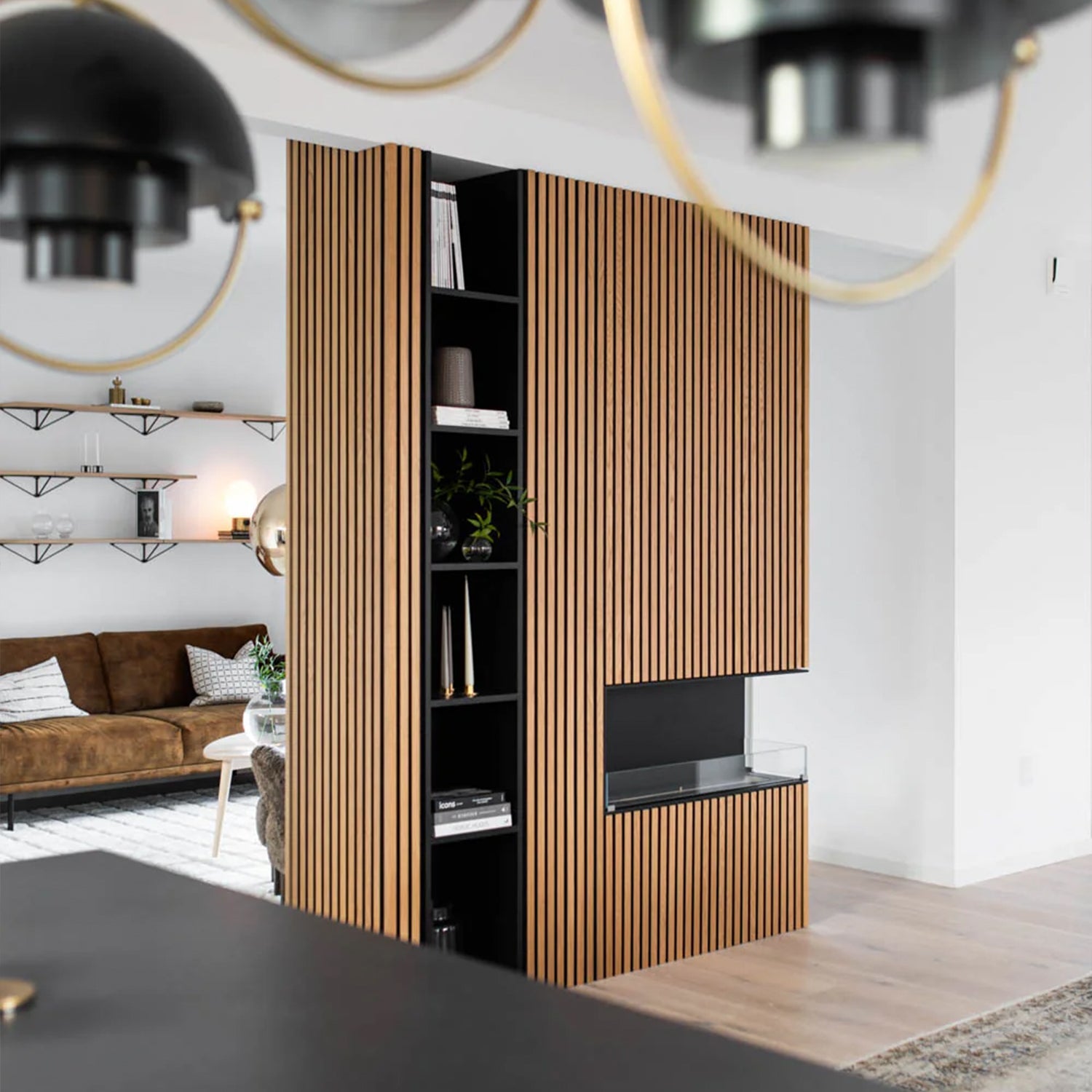 America Golden Acoustic Wall Panels | 3 - Sided Wood Veneer | SoundPanel® - The Panel Hub