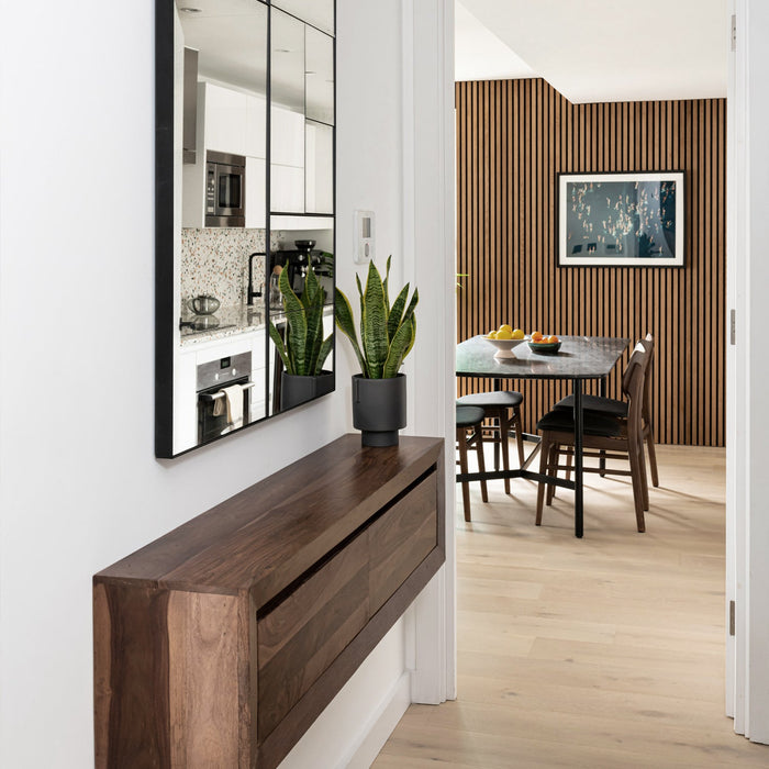 America Walnut Acoustic Wall Panels | 3-Sided Wood Veneer | SoundPanel®.