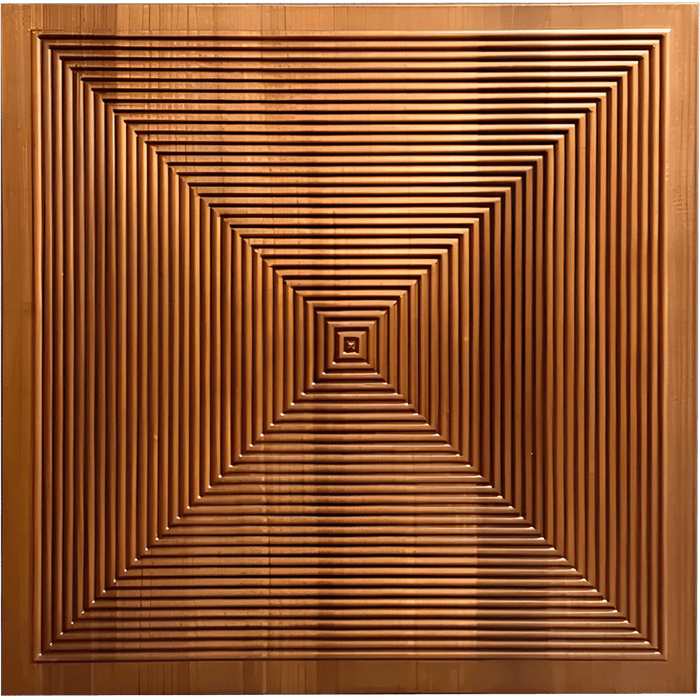 Brown Parallel Mosaic Solid Wood Wall Panel | GroovePanel® - The Panel Hub