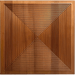 Brown Parallel Mosaic Solid Wood Wall Panel | GroovePanel® - The Panel Hub