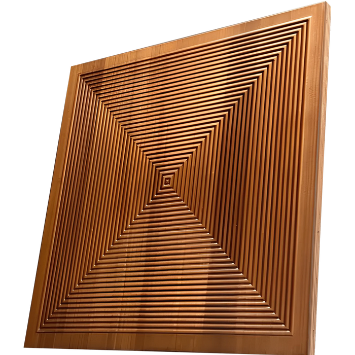 Brown Parallel Solid Wood Wall Panel | GroovePanel®.