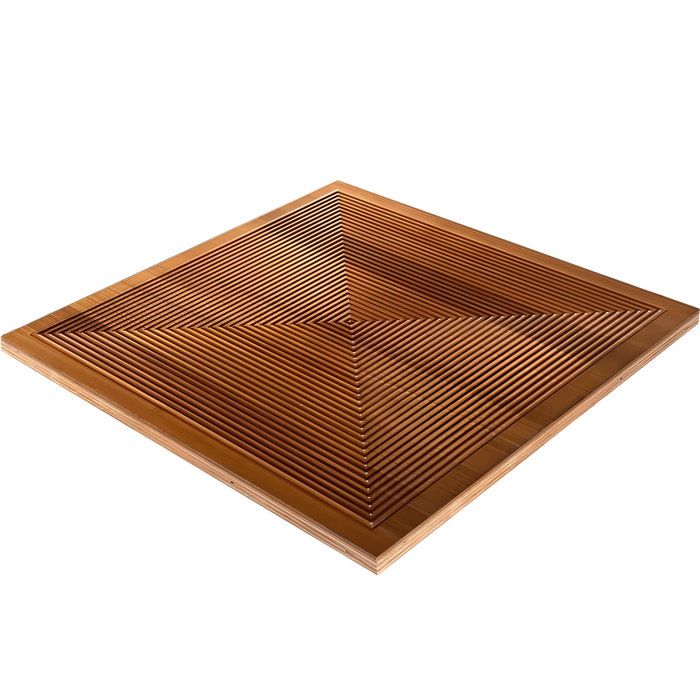 Brown Parallel Solid Wood Wall Panel | GroovePanel®.