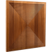 Brown Parallel Mosaic Solid Wood Wall Panel | GroovePanel® - The Panel Hub