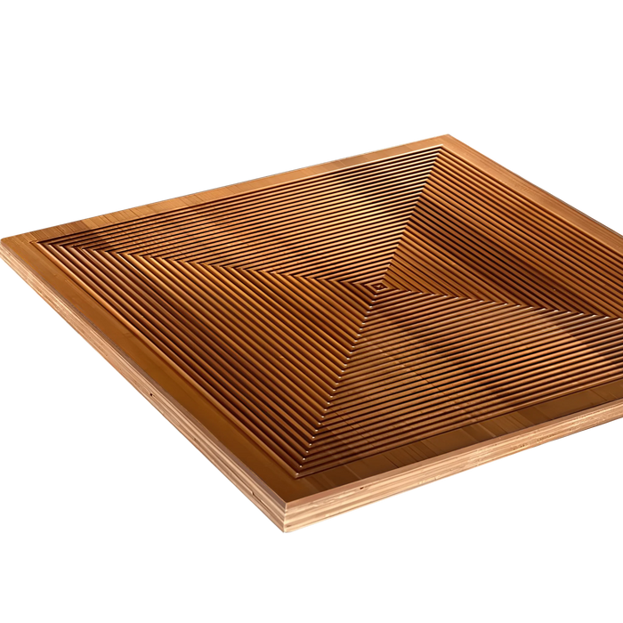 Brown Parallel Solid Wood Wall Panel | GroovePanel®.