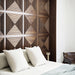 Brown Parallel Mosaic Solid Wood Wall Panel | GroovePanel® - The Panel Hub