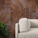 Dark Brown Tangram Solid Wood Wall Panels | GroovePanel®.