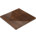Espresso Crossing Lines Solid Wood Wall Panel | GroovePanel®.