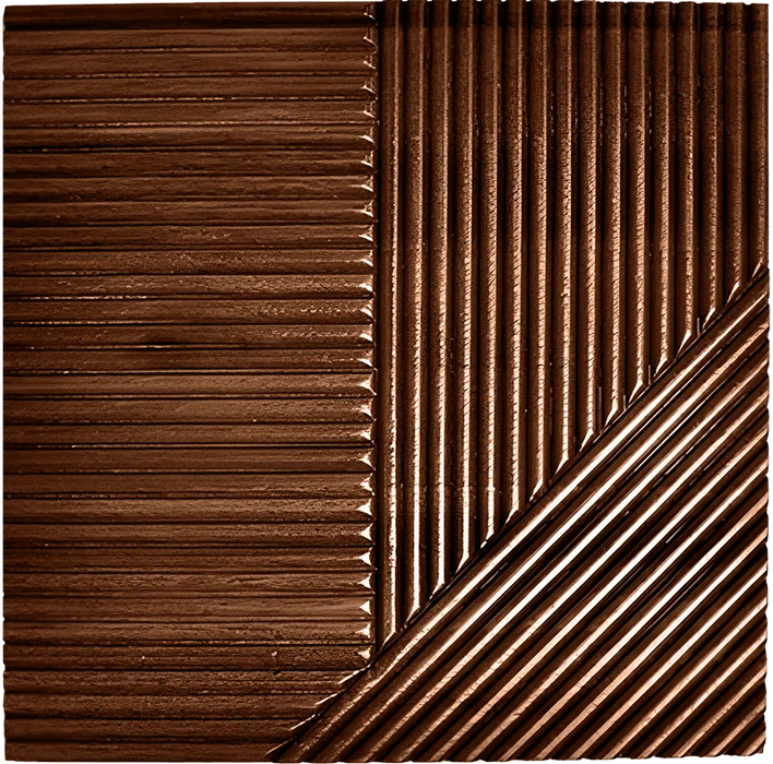 Espresso Crossing Lines Solid Wood Wall Panels | GroovePanel®