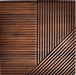 Espresso Crossing Lines Solid Wood Wall Panel | GroovePanel®.