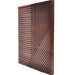 Espresso Crossing Lines Solid Wood Wall Panel | GroovePanel®.