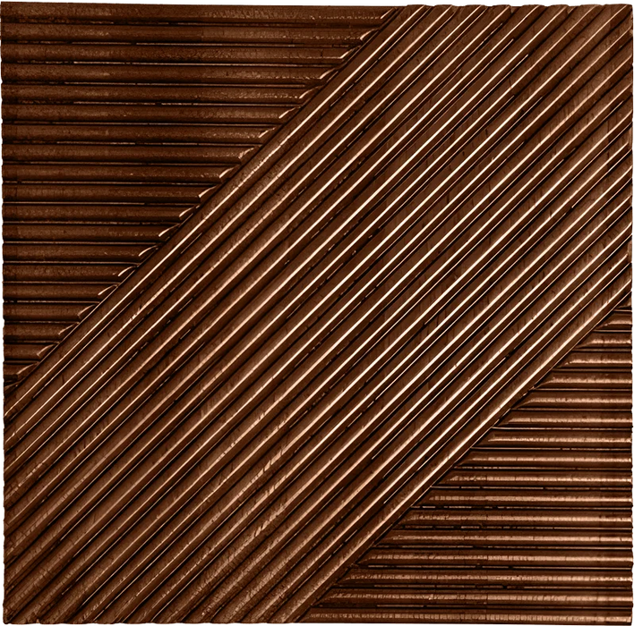 Espresso Crossing Lines Solid Wood Wall Panels | GroovePanel®