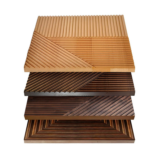 GroovePanel® | Solid Wood Wall Panel | Mixed Mosaic - Sample Box - The Panel Hub