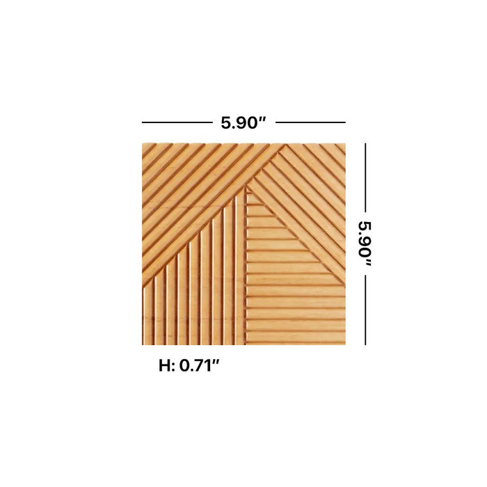 GroovePanel® | Solid Wood Wall Panel | Mixed Mosaic - Sample Box - The Panel Hub