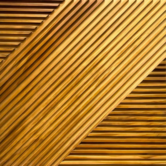 Tangram Solid Wood Wall Panels | GroovePanel®