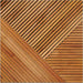 GroovePanel® Tangram Mosaic 100% Solid Wood Wall Panel | Golden Walnut.