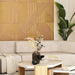 Light Brown Tangram Mosaic Solid Wood Wall Panel | GroovePanel®.