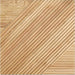 Light Brown Tangram Mosaic Solid Wood Wall Panel | GroovePanel®.