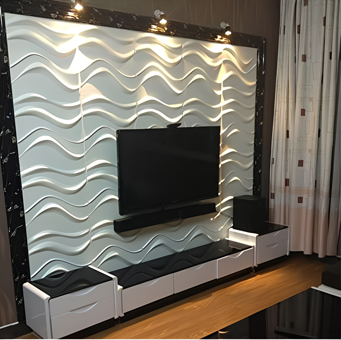 Wavy 3D PVC Wall Panel