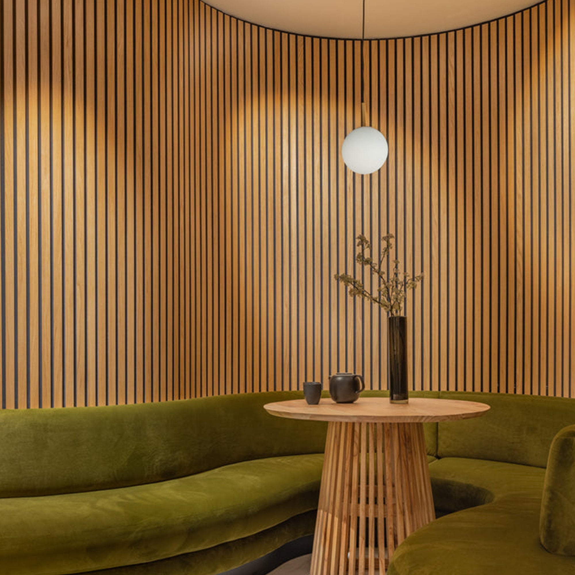 (Testing) America Walnut Acoustic Wall Panels | 3-Sided Wood Veneer & Rounded Edges | SoundPanel®.