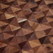 Walnut Triangle Mosaic Solid Wood Wall Panel | GroovePanel® - The Panel Hub