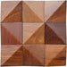 Walnut Triangle Mosaic Solid Wood Wall Panel | GroovePanel® - The Panel Hub