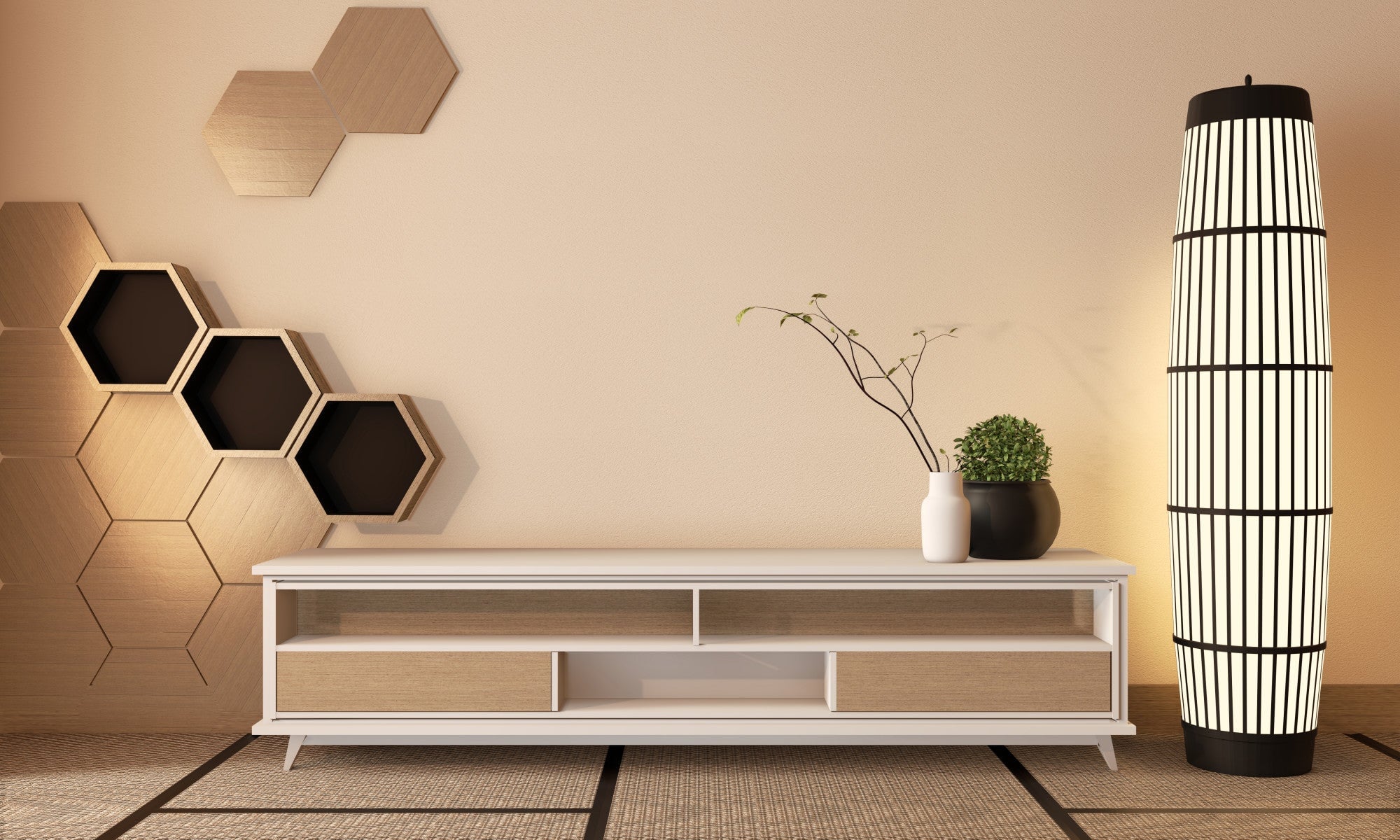 how to decorate wall behind tv stand
