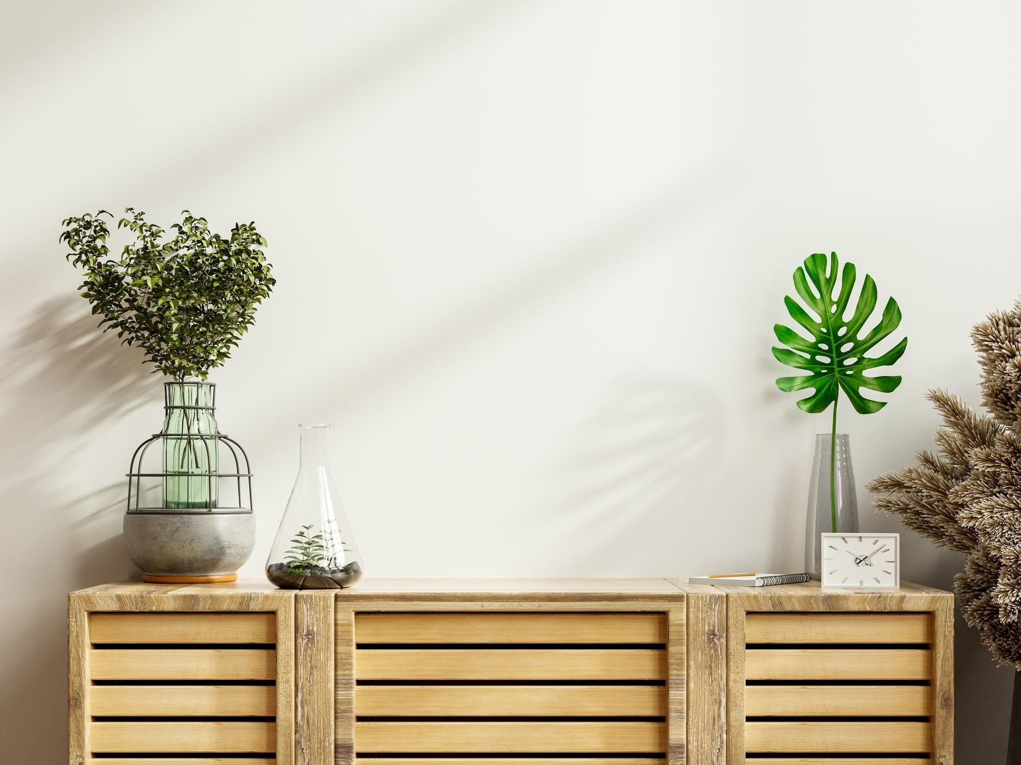 how to decorate wall behind tv stand