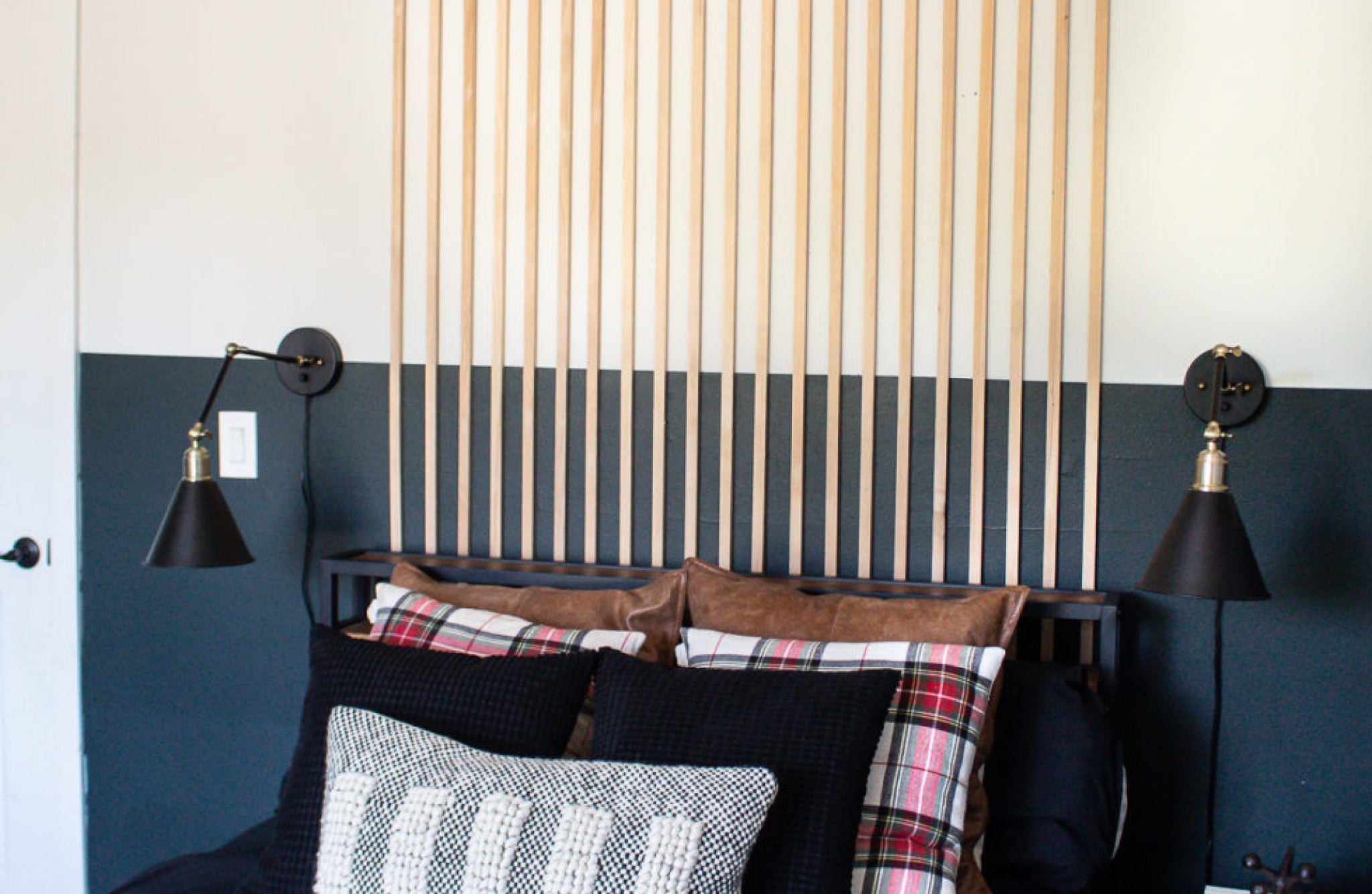 Modern Wood Slat Accent Wall