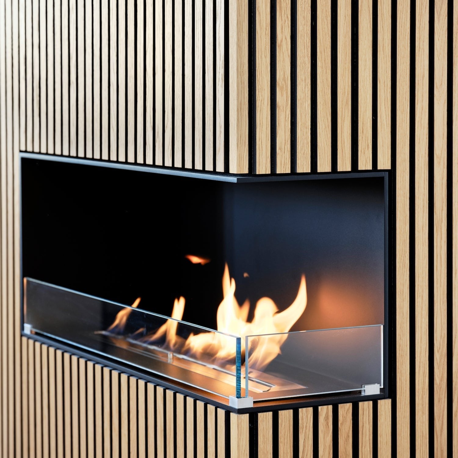 America Golden Acoustic Wall Panels | 3 - Sided Wood Veneer | SoundPanel® - The Panel Hub